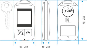 AirID 2 Mini - Wireless Smart Card Reader & FIDO Authenticator (Product Evaluation Kit)